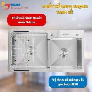 Ảnh công trình thực tế Chậu Rửa Bát Eurogold EUS38247