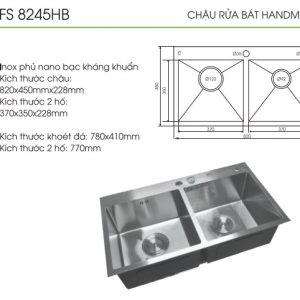 Ảnh công trình thực tế Chậu Rửa Bát Faster FS 8245HB