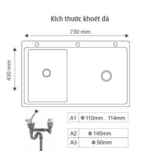 Ảnh công trình thực tế Chậu Rửa Bát Giovani GS-7546 HM