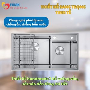 Ảnh công trình thực tế Chậu Rửa Bát GrandX GX8648DS