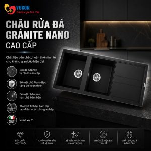 Ảnh công trình thực tế Chậu Rửa Bát Malloca Black K50086