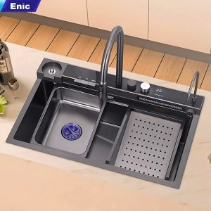 Chậu Rửa Bát Thông Minh Enic DK3 (Màu Xám)