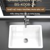Chậu Rửa Chén Sứ BASIC BS-K008-24 - ảnh 5