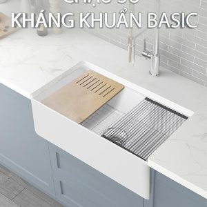 Ảnh công trình thực tế Chậu Rửa Chén Sứ BASIC BS-K3020
