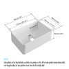 Chậu Rửa Chén Sứ BASIC BS-K3020 - ảnh 4