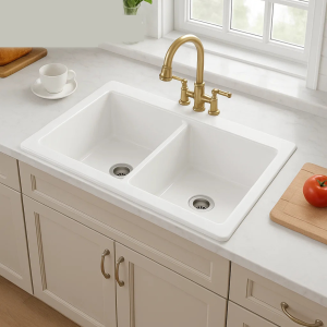 Ảnh công trình thực tế Chậu Rửa Chén Sứ BASIC BS-K3219D