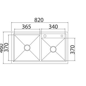 Ảnh công trình thực tế Chậu Rửa Dudoff Hasa S02-A2