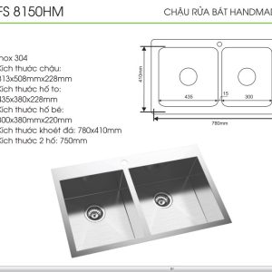 Ảnh công trình thực tế Chậu Rửa Faster FS-8150HM