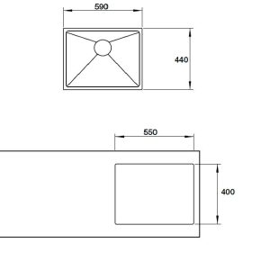 Ảnh công trình thực tế Chậu Rửa Hafele HS19-SSN1S60 567.20.397