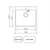 Chậu Rửa Konox 1 Hố Unico 5450 - ảnh 2