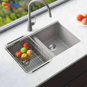 Ảnh công trình thực tế Chậu Rửa Konox Granite Veloci 760D Grey