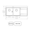 Chậu Rửa Konox Unico 11652 - ảnh 2