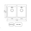 Chậu Rửa Konox Unico 7650 - ảnh 2