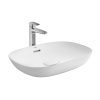 Chậu rửa lavabo đặt bàn INAX AL-682V kèm nút nhấn xả bằng sứ