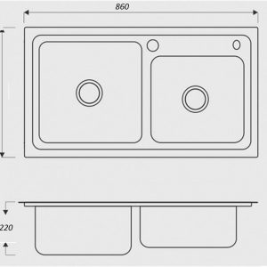 Ảnh công trình thực tế Chậu Rửa Sevilla SV-8634AT