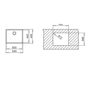 Ảnh công trình thực tế Chậu Rửa Teka BE LINEA R15 50.40