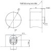 Cút nối tường TOTO TBW07020A dáng tròn dòng G - ảnh 3