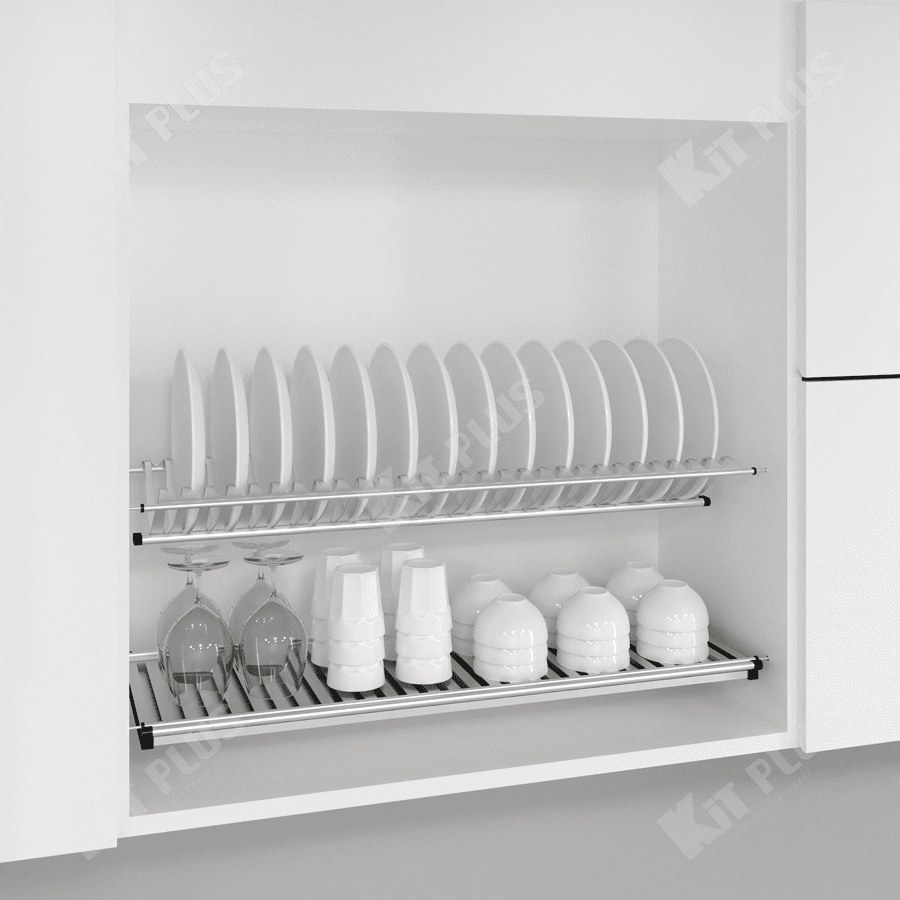 Giá Bát Đĩa Cố Định 2 Tầng Chữ V Kit Plus DK1260