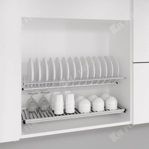 Giá Bát Đĩa Cố Định 2 Tầng Chữ V Kit Plus DK1290