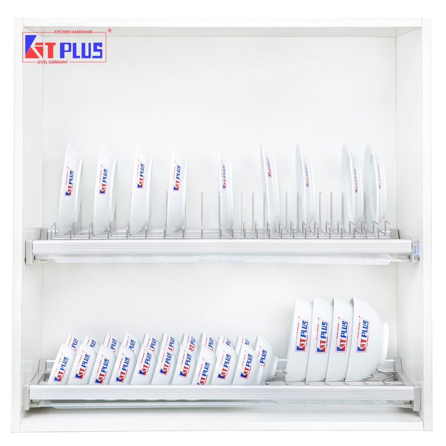 Giá Bát Đĩa Cố Định 2 Tầng Chữ V Kit Plus DK12C VIP60
