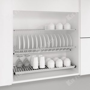 Giá Bát Đĩa Cố Định 3 Tầng Chữ V Kit Plus DK12A90