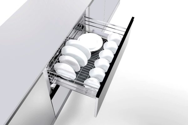 Giá bát đĩa tủ dưới nan dẹt inox 304 GrandX XD.90S1 cho khoang tủ 900mm