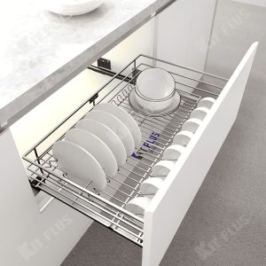 Giá Xoong Nồi, Bát Đĩa Đa Năng Inox Nan Tròn Kit Plus DM60S
