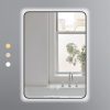 Gương Chữ Nhật 50x70 Led 3 Màu Khung Nhôm Đen Ecod EGKS5070