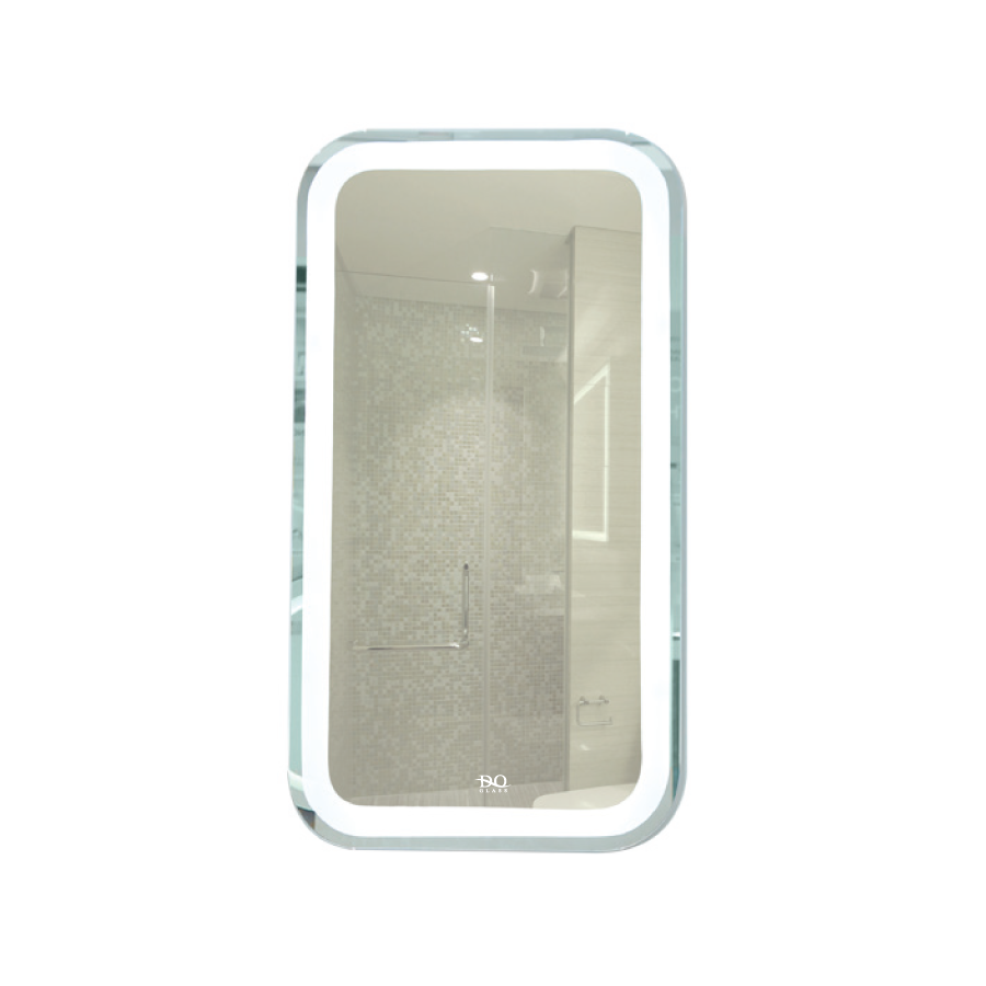 Gương Chữ Nhật Đứng Bo Góc Đèn Led Cảm Ứng Đình Quốc 72023A (500×700)