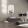 Gương Chữ Nhật Đứng Bo Góc Viền Inox 304 Mạ PVD Có Đèn Led Cảm Ứng Đình Quốc 99902 (450x600) - ảnh 2