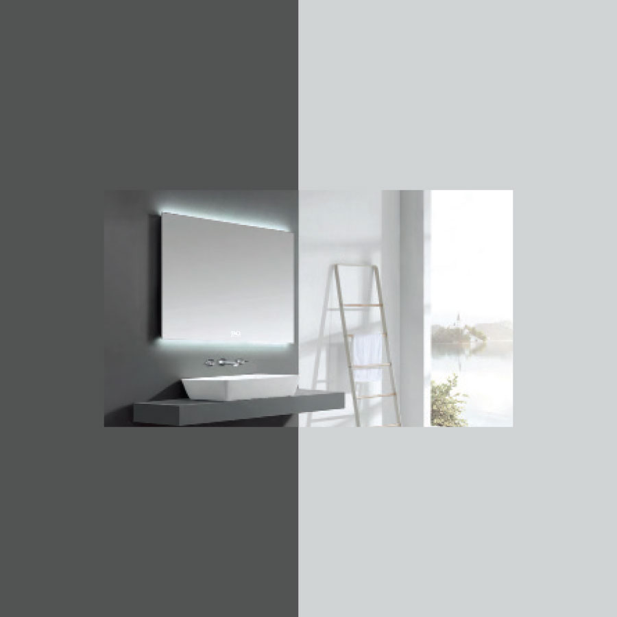 Gương Đèn Led 2 Cạnh Chữ Nhật Ngang Mài Cạnh Không Cảm Ứng Đình Quốc 72040B-1 (600×800)