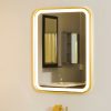 Gương Đèn Led Cảm Ứng Chữ Nhật Đứng Viền Vàng Bo Góc Đình Quốc 72020B-2 (600x800)