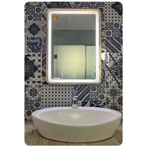 Gương Đèn Led Cảm Ứng Có Viền Đình Quốc 99904-2-1 (600x800)