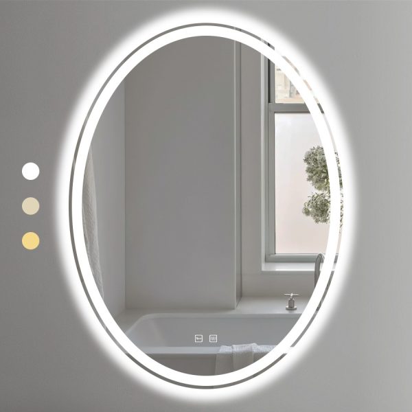 Gương Elip 60x80 Cm Led Viền Ecod EGE6080