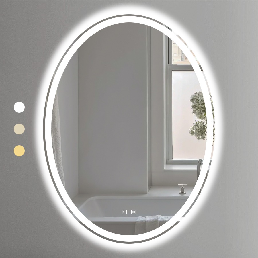 Gương Elip 60×80 Cm Led Viền Ecod EGE6080