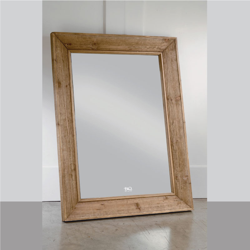 Gương Khung Gỗ Tự Nhiên Chữ Nhật Đình Quốc 91999B (600×800)