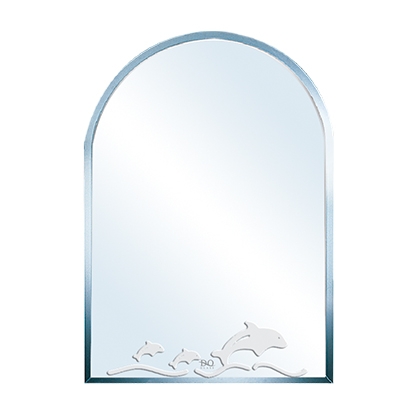 Gương Mài Cạnh Cung Tròn Hoa Văn Cá Heo Đình Quốc 4569 (450x600)