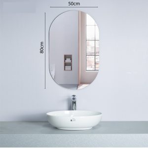 Ảnh công trình thực tế Gương Oval 50×80 Cm Ecod EGT5080
