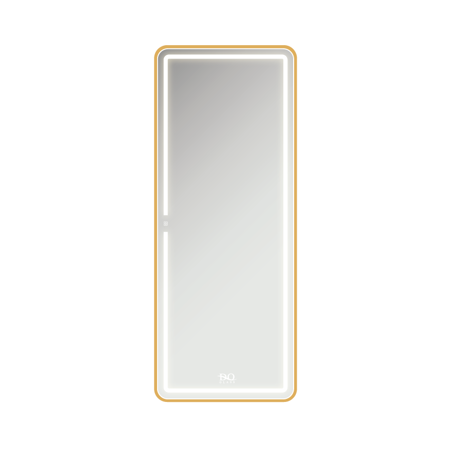 Gương Toàn Thân Viền Inox 304 Mạ PVD Có Đèn Led Đình Quốc 77771A (600×1500)