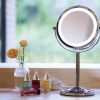 Gương Trang Điểm 2 Mặt Đèn Led Phóng To 3X Để Bàn Đình Quốc 68005 - ảnh 2