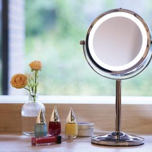 Ảnh công trình thực tế Gương Trang Điểm 2 Mặt Đèn Led Phóng To 3X Để Bàn Đình Quốc 68005