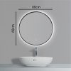 Gương Tròn 60x60 Cm Led 3 Màu Khung Nhôm Đen Ecod EGK6060 - ảnh 4