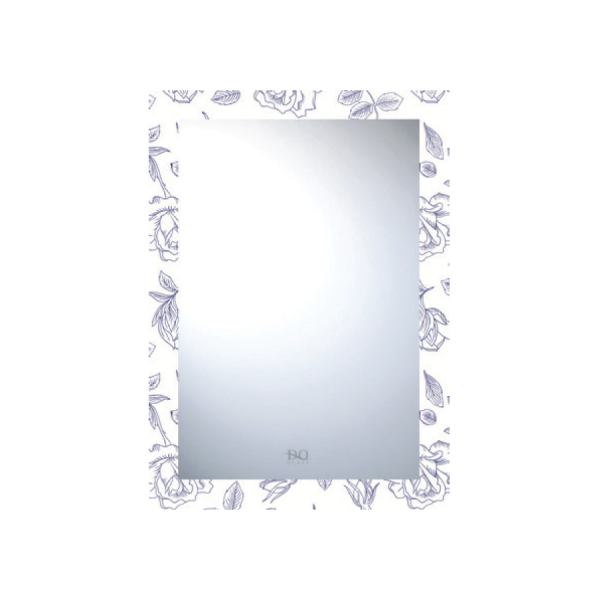 Gương Viền Trắng Hoa Hồng Đình Quốc 4188 (500x700)