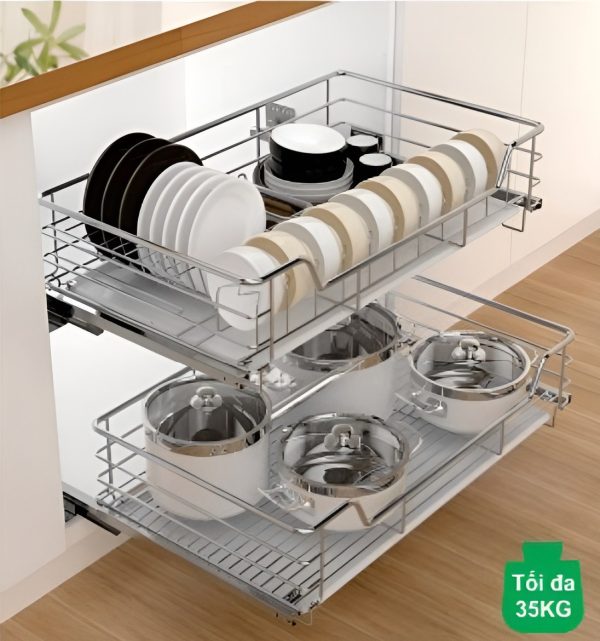 Kệ Chén Đĩa Tủ Dưới B-Gem BG-KC02A-900