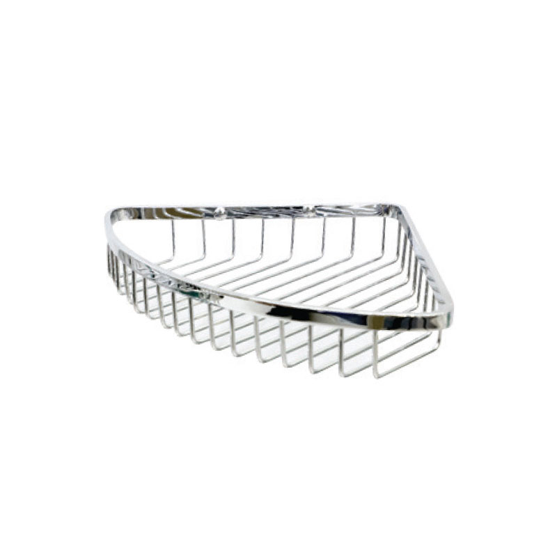 Kệ Góc Đồng Mạ Giỏ Nan Màu Bạc Đình Quốc 68012