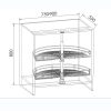 Kệ Góc Xoay 180 Độ Maadela MP-G55 - ảnh 2