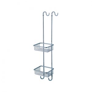 Kệ Xà Phòng 2 Tầng Giỏ Nan Treo Móc Đình Quốc 62005
