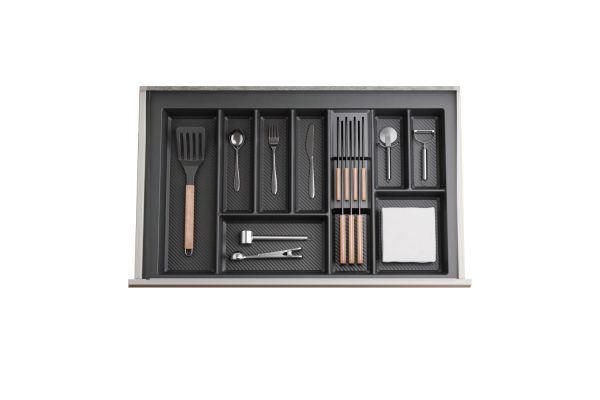 Khay chia thìa nĩa đa năng nhựa PP GrandX XT.P900 cho ngăn kéo tủ bếp 900mm
