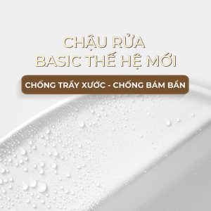 Ảnh công trình thực tế Lavabo Đặt Bàn BASIC BSB-1269-1