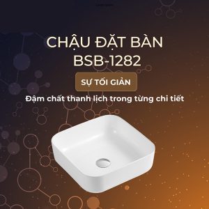 Ảnh công trình thực tế Lavabo Đặt Bàn BASIC BSB-1282